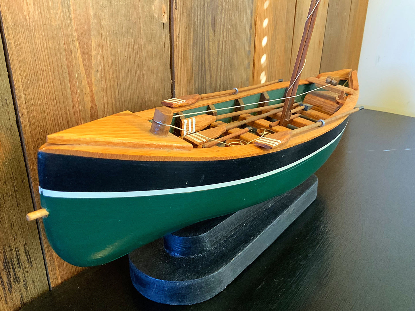 English vintage hand made model boat