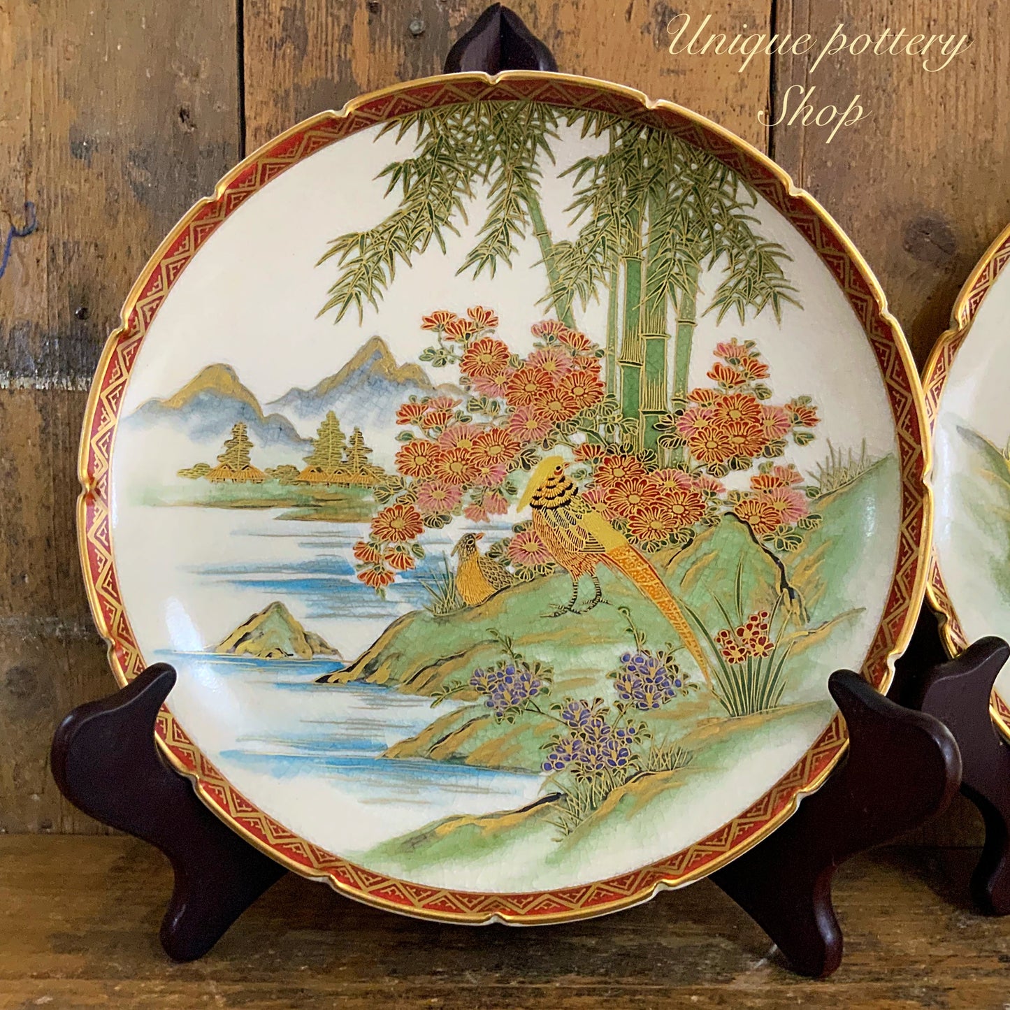 Japanese satsuma plates