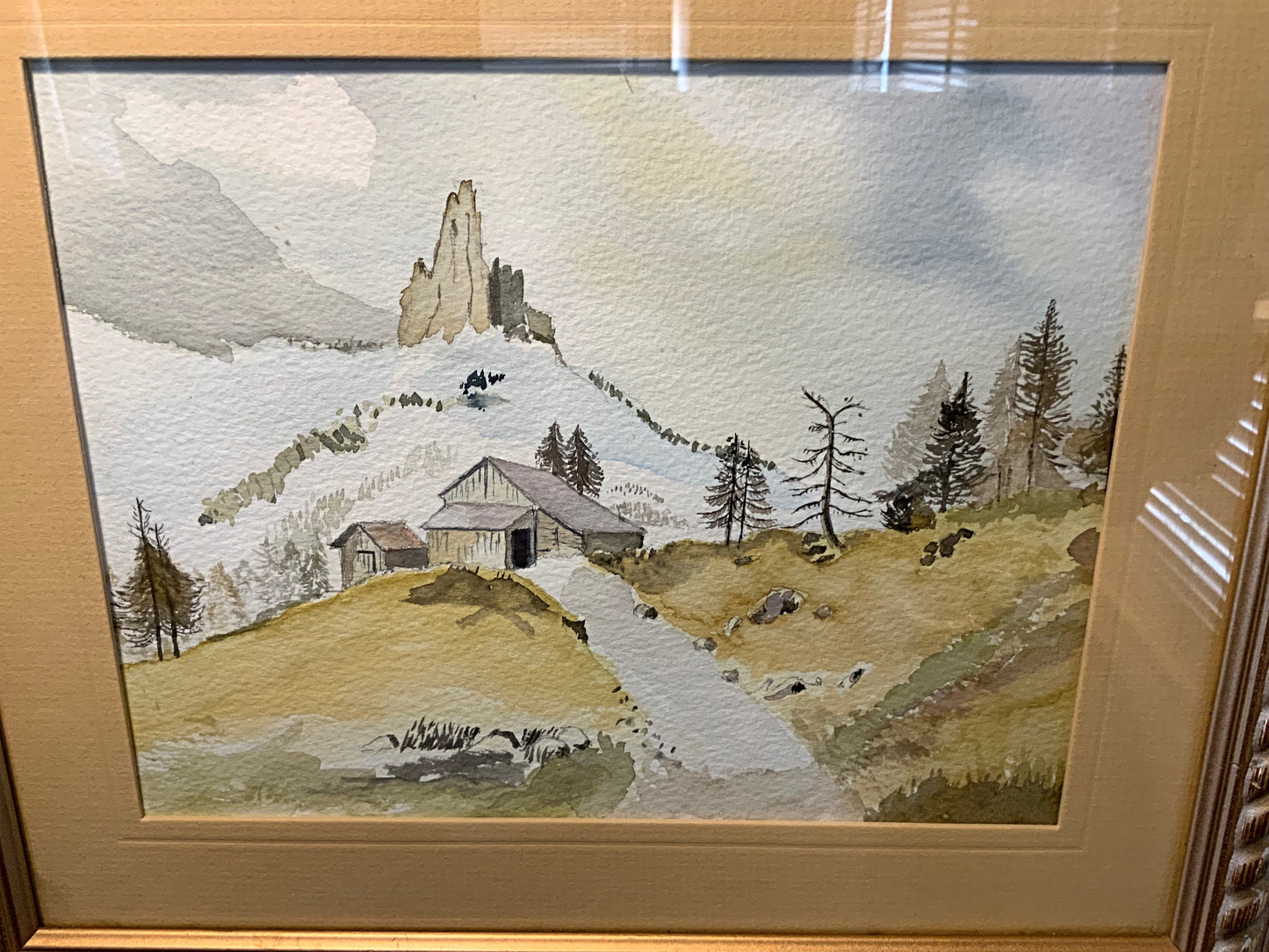 Framed English water colour