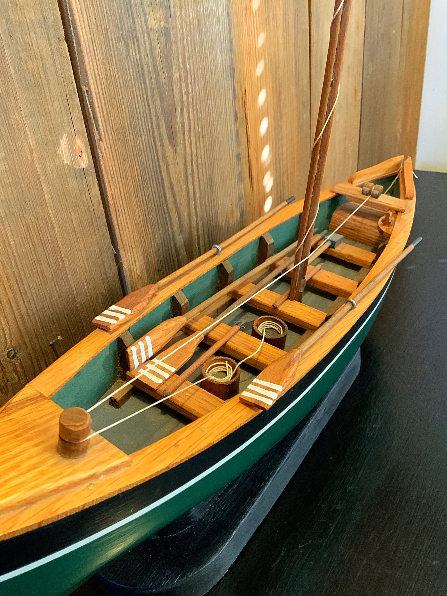 English vintage hand made model boat