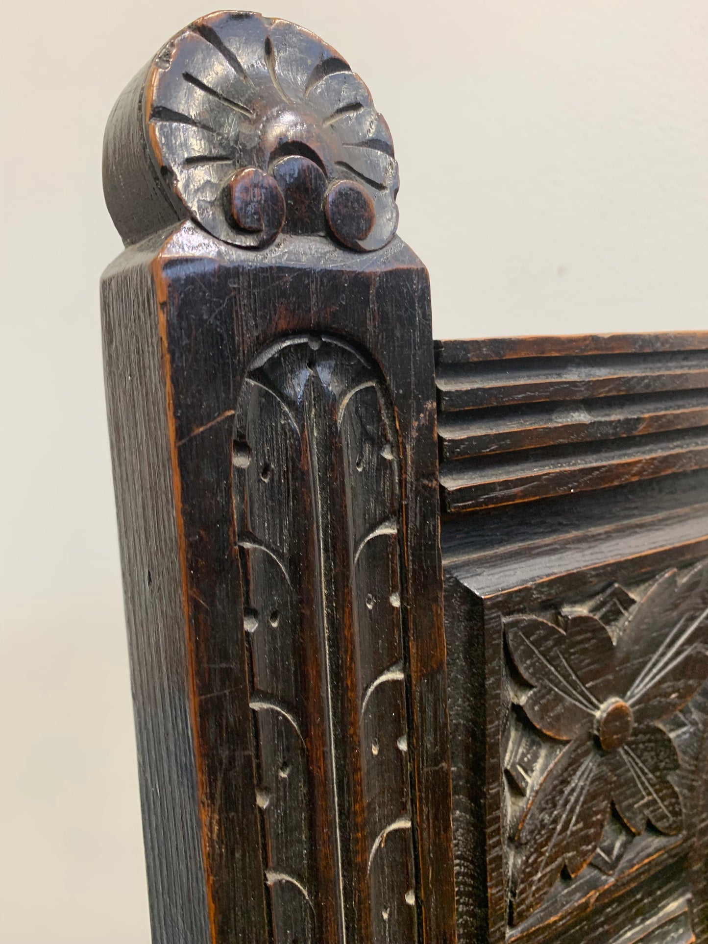 French antique throne chair