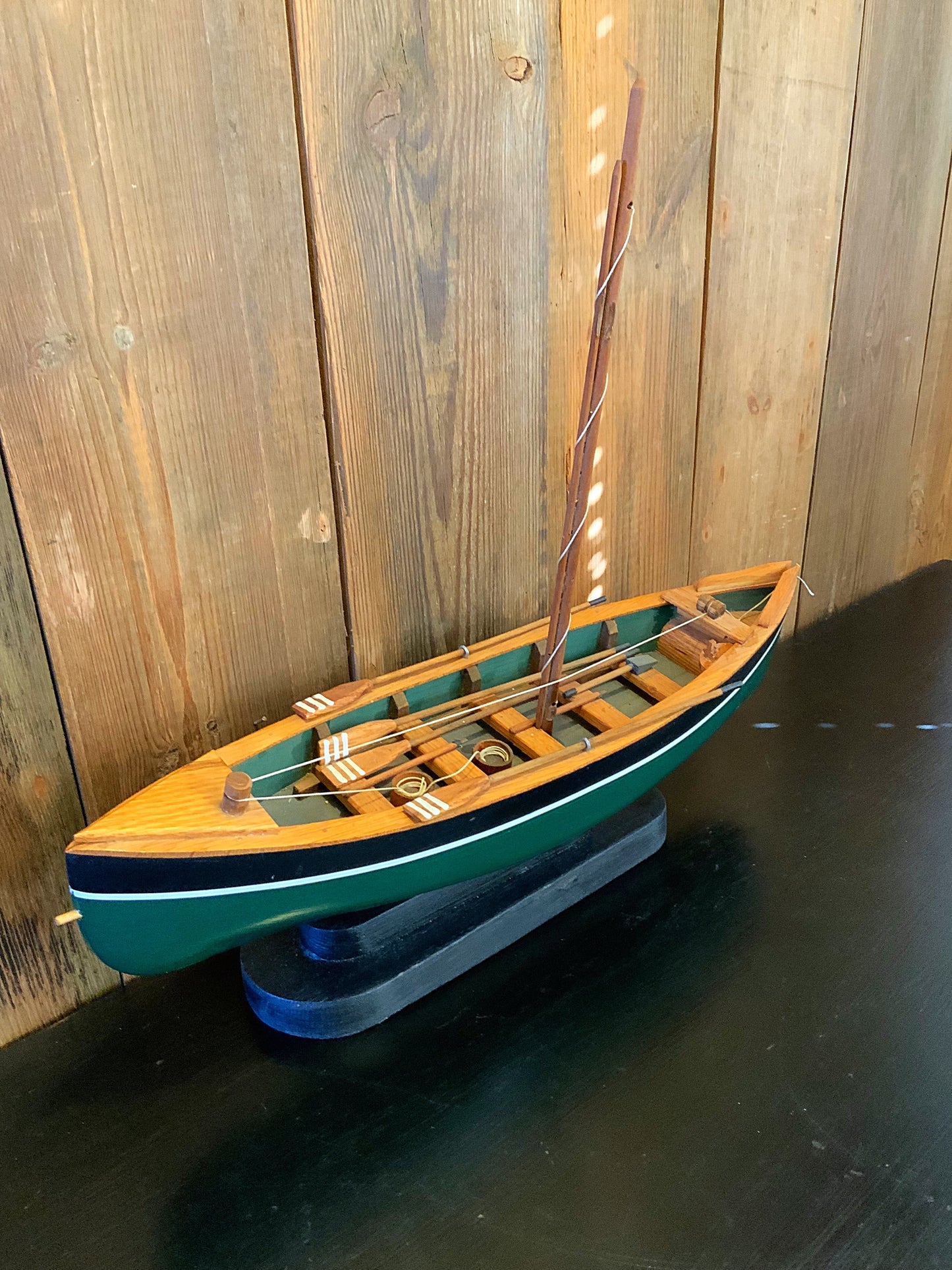 English vintage hand made model boat
