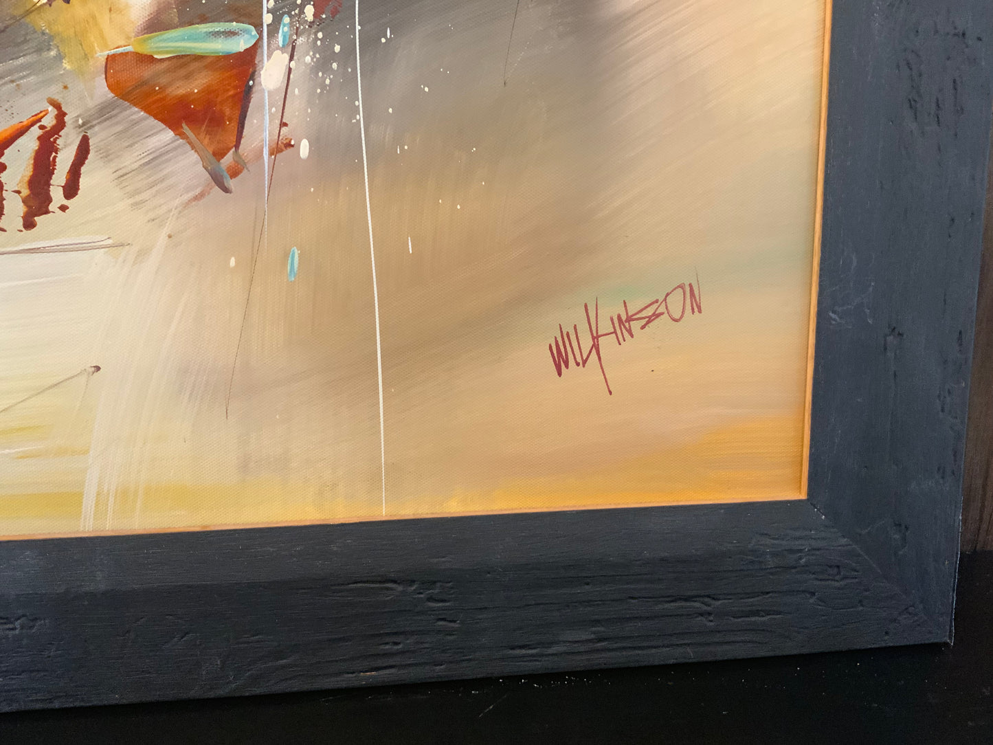 Framed English contemporary oil painting