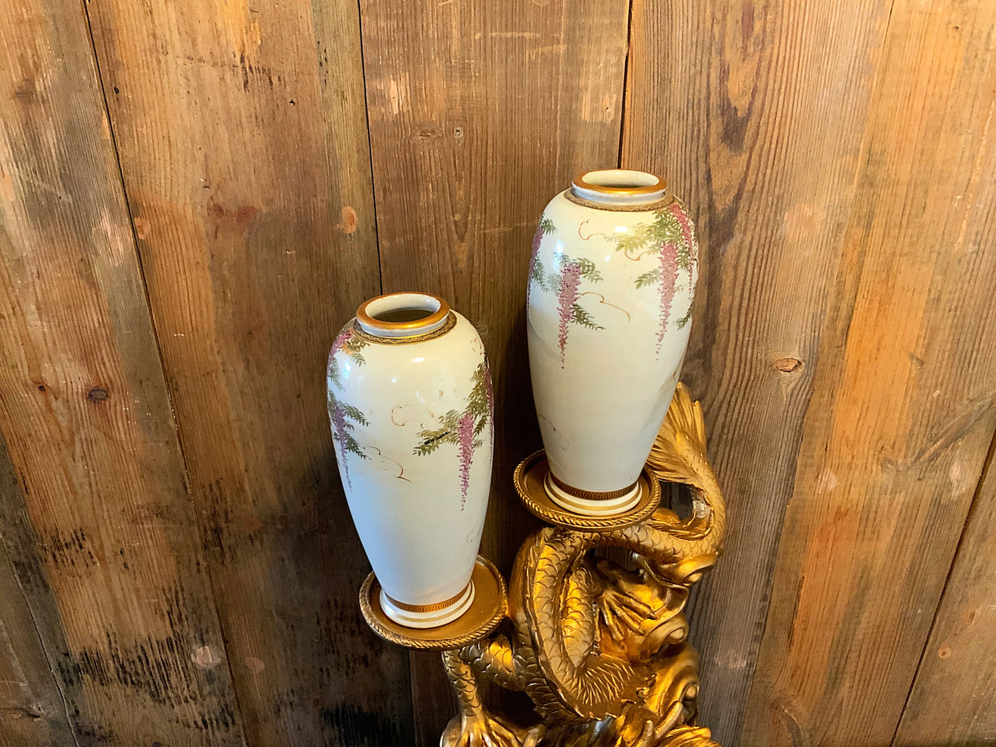 Japanese satsuma vases