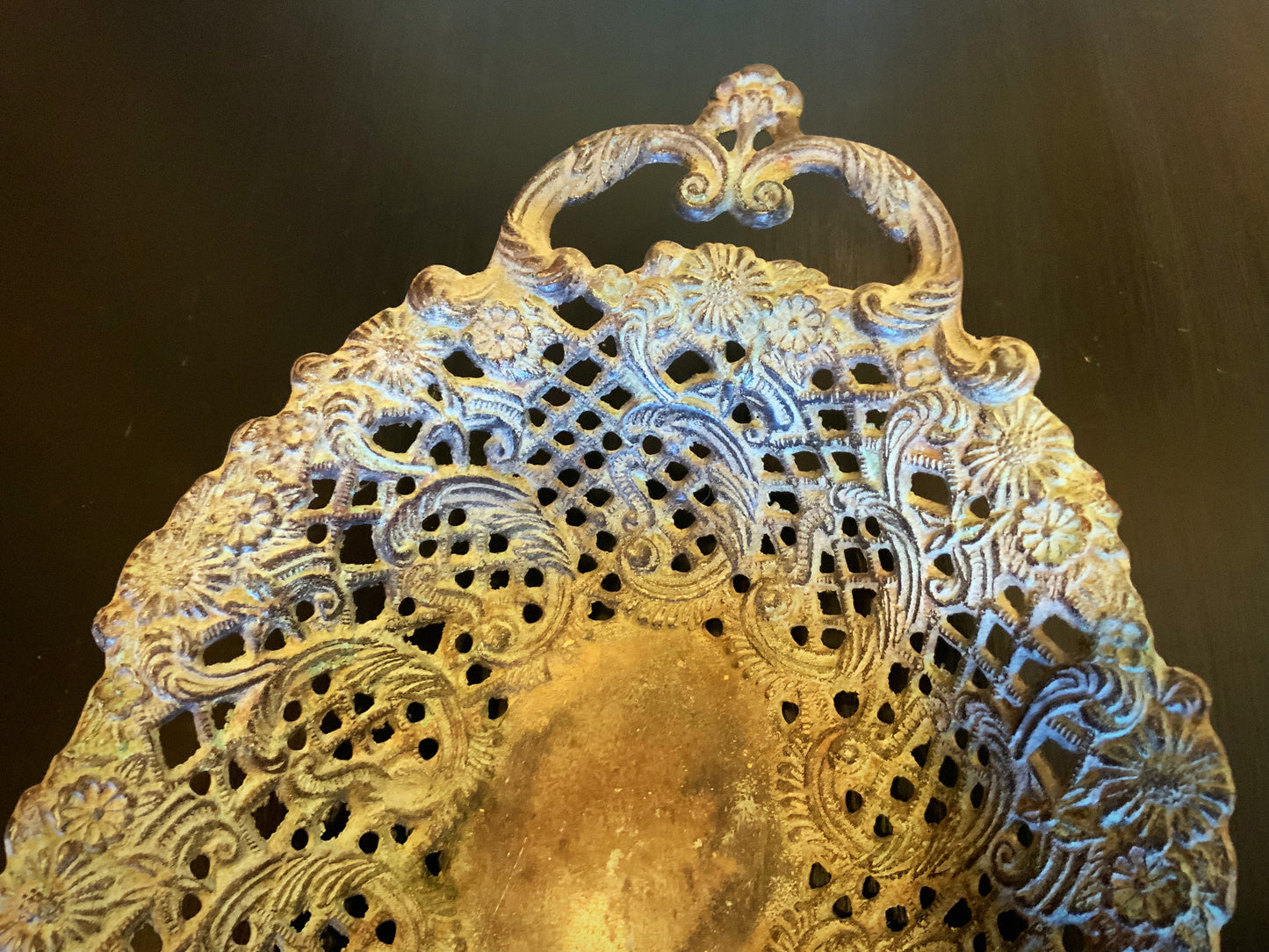 Bronze pierced table bowl