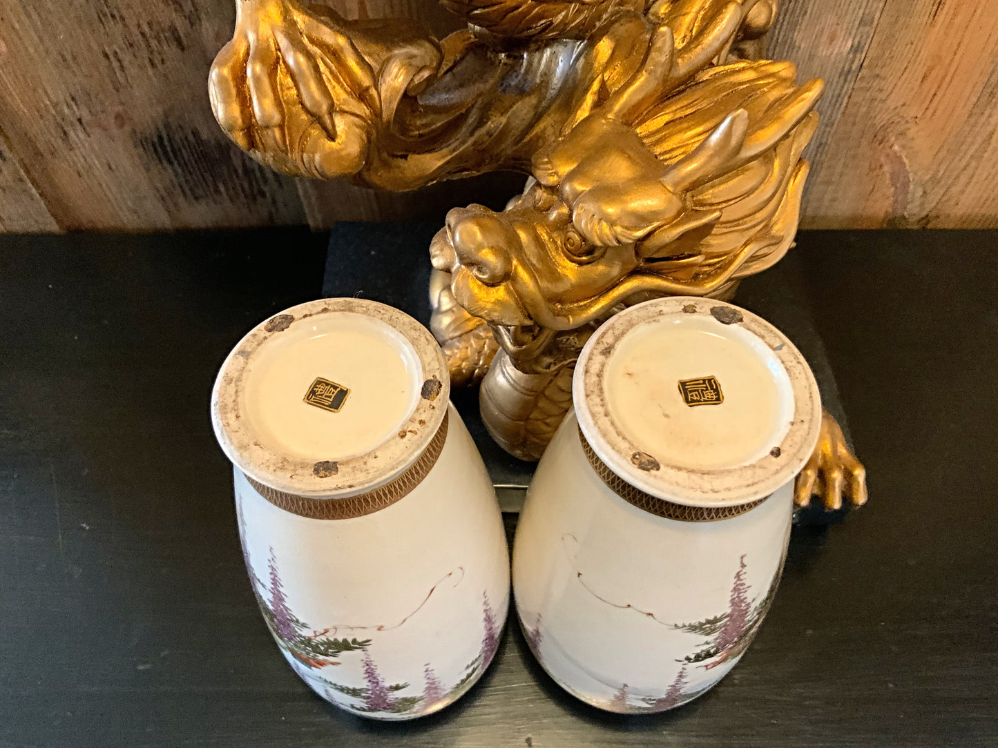 Japanese satsuma vases