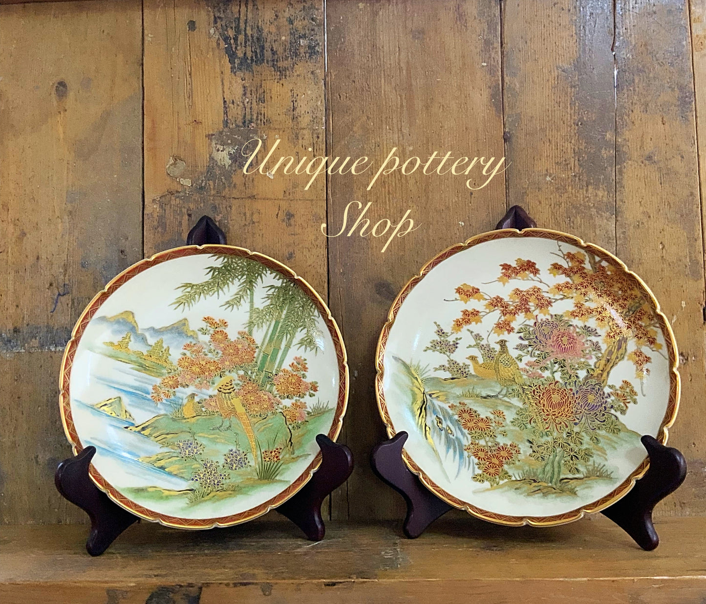 Japanese satsuma plates