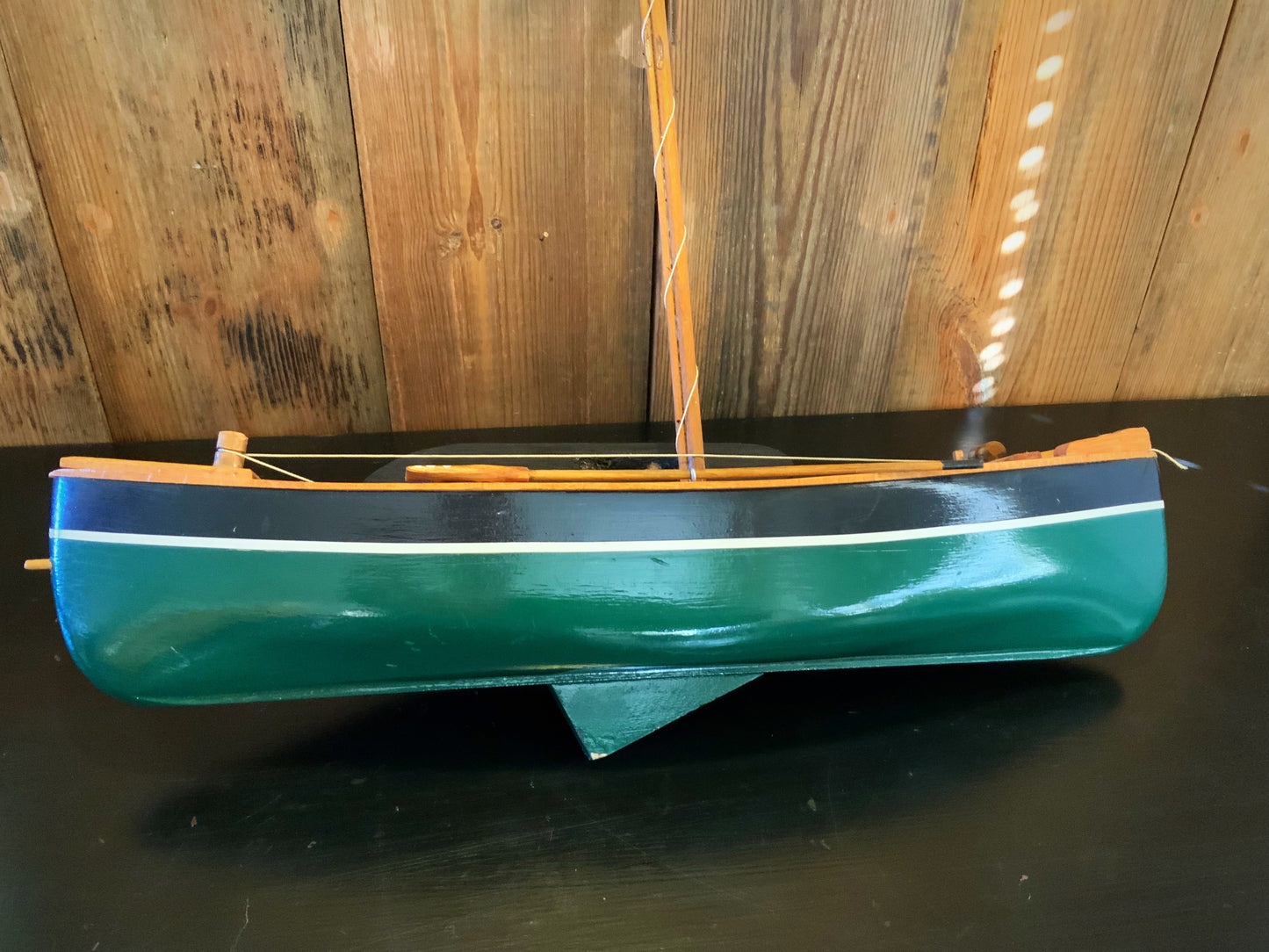 English vintage hand made model boat