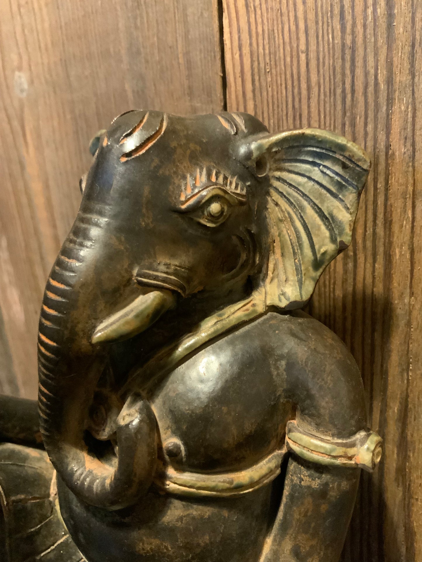 Ganesha statue, ceramic figurine