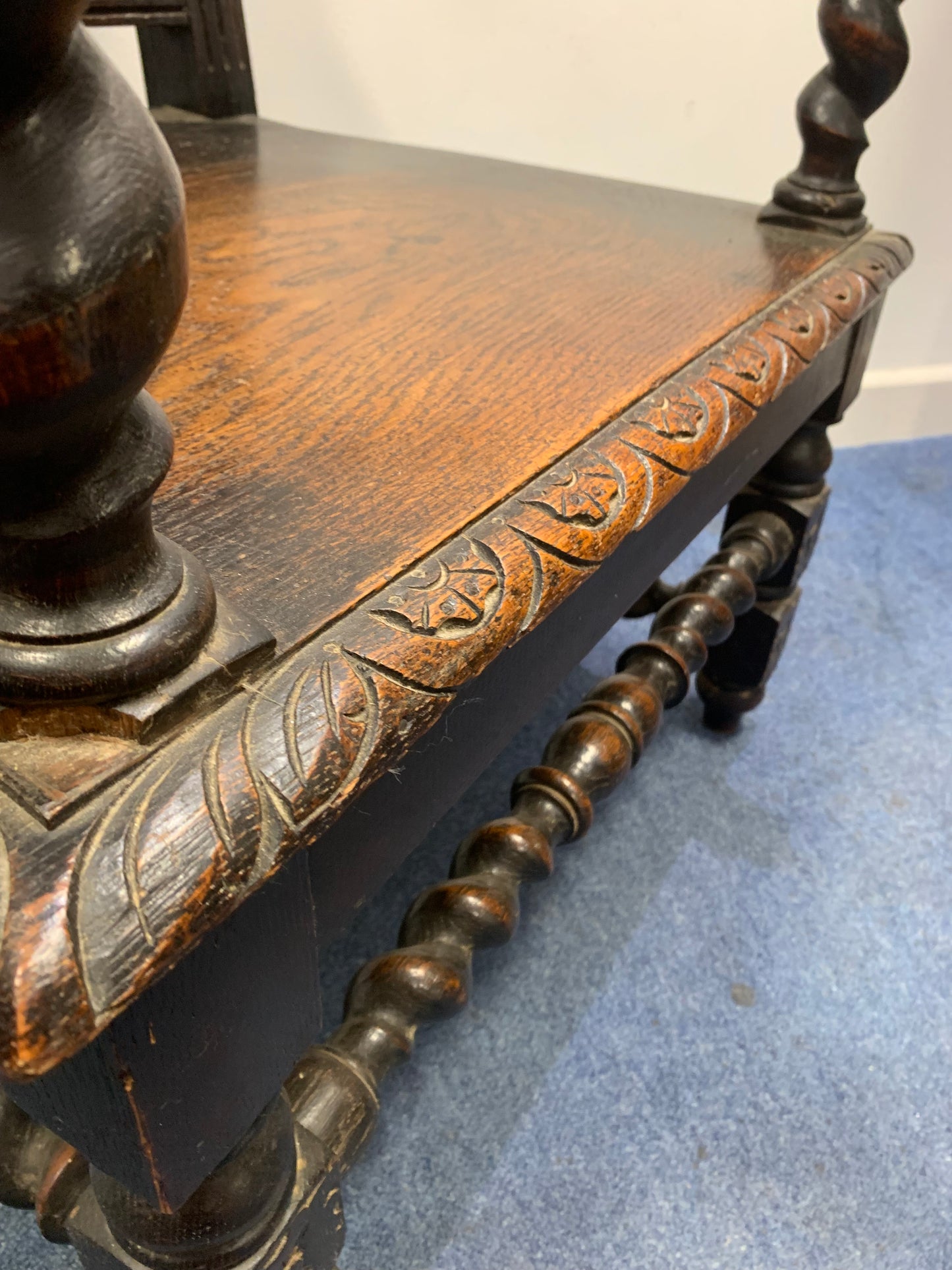 French antique throne chair