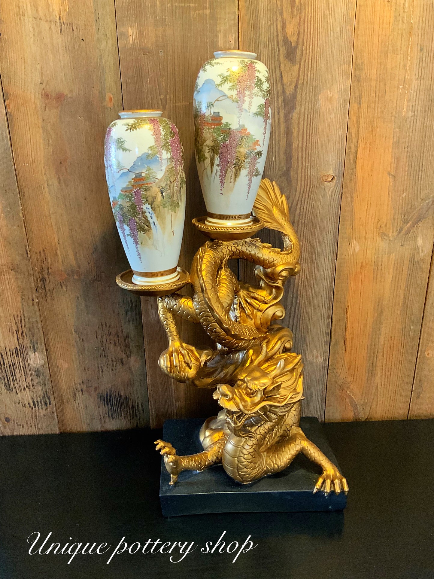 Japanese satsuma vases