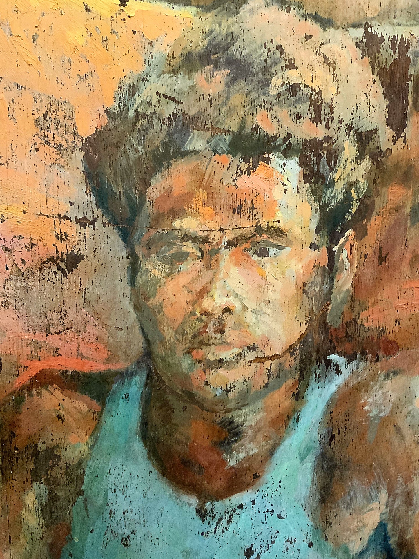 English painting on board