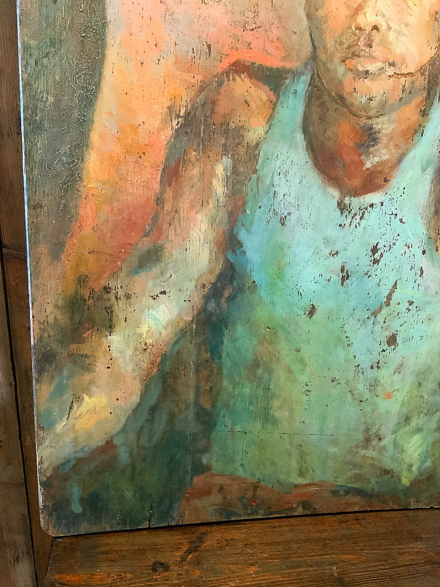 English painting on board