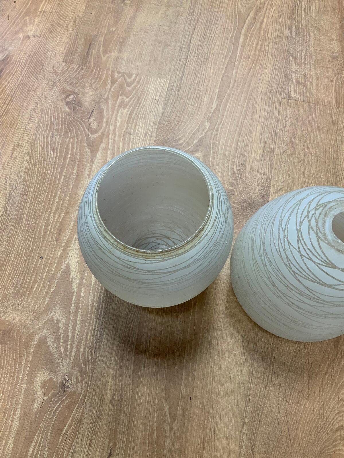 1960’s retro Glass lamp shades