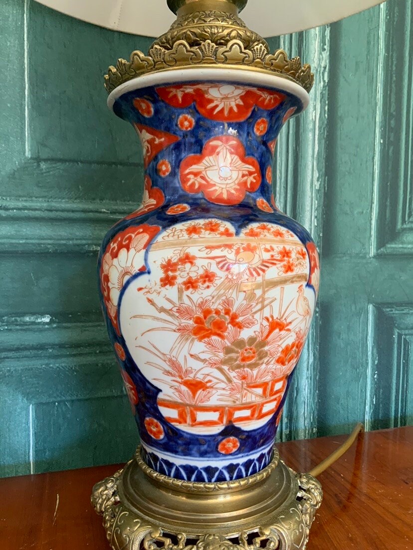 A stunning Japanese lamp vase conversion