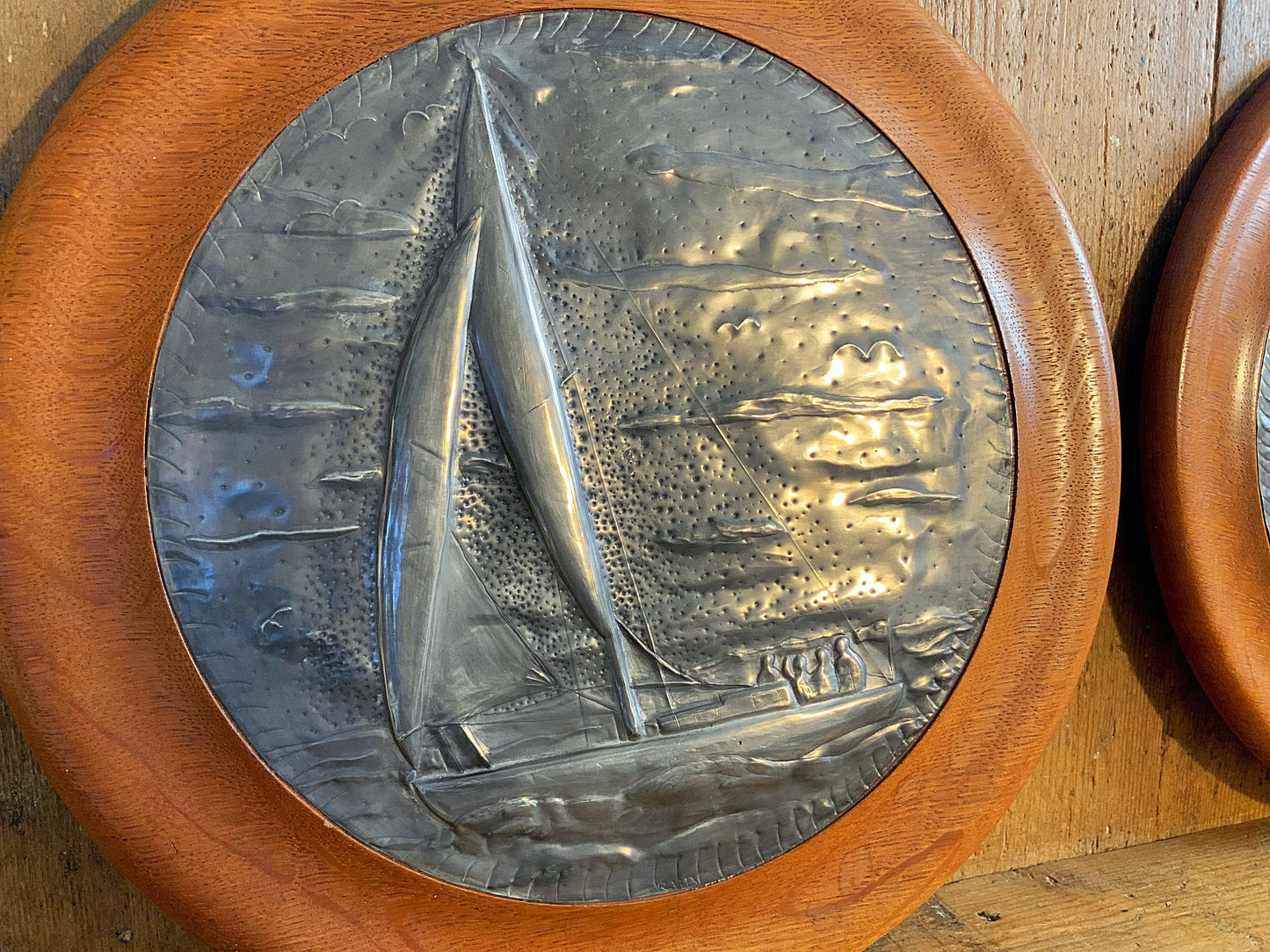 Stunning and unique, hand worked sailing plaques