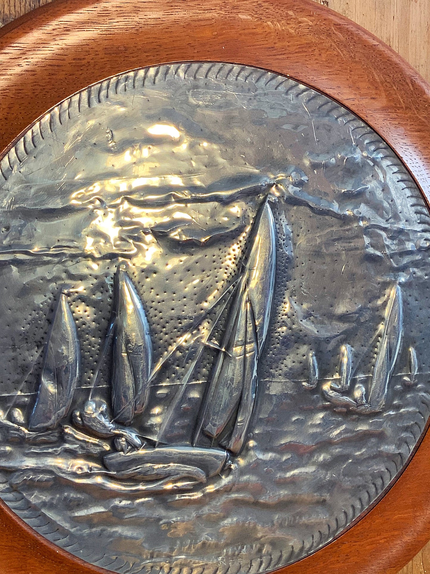 Stunning and unique, hand worked sailing plaques