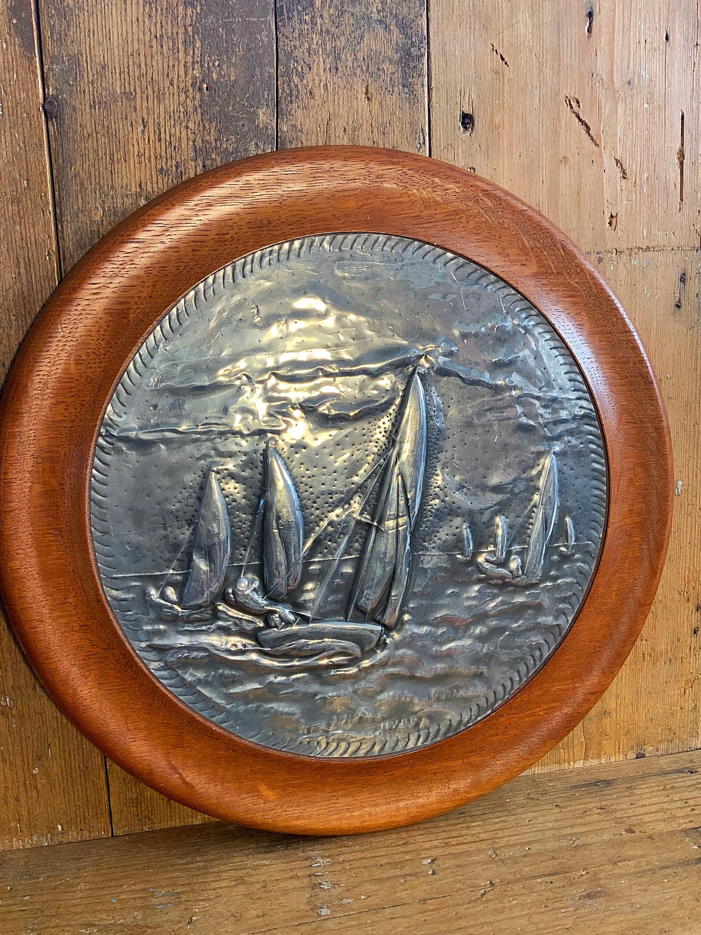 Stunning and unique, hand worked sailing plaques