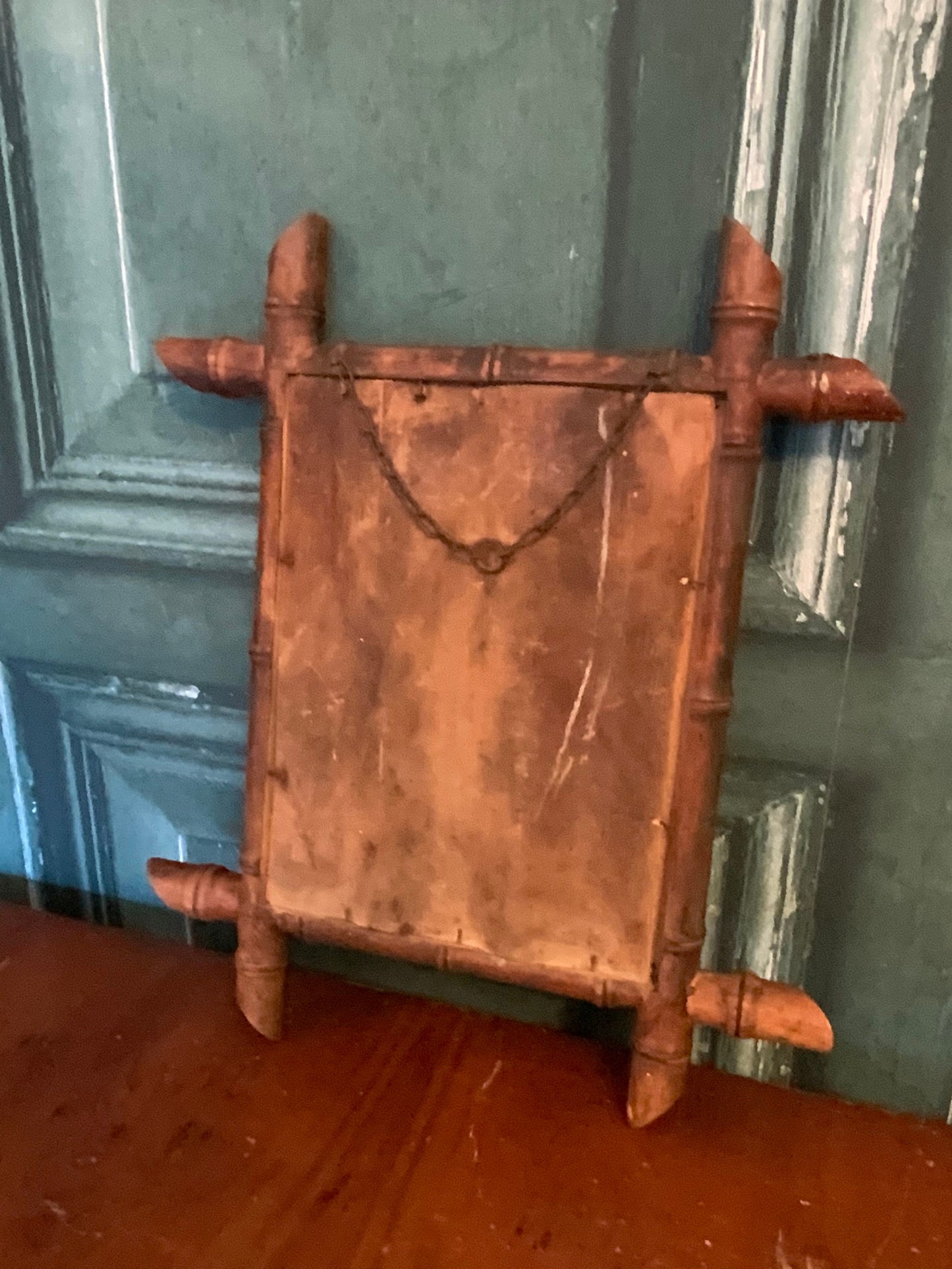 An English antique japonica mirror