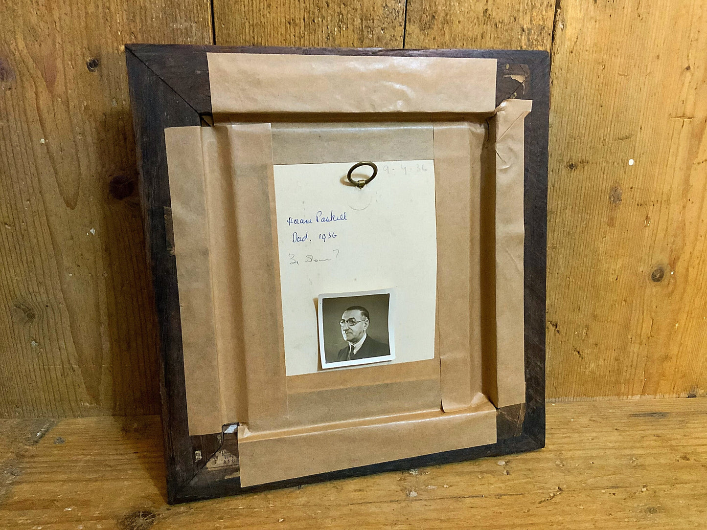 Silhouette portrait in a frame