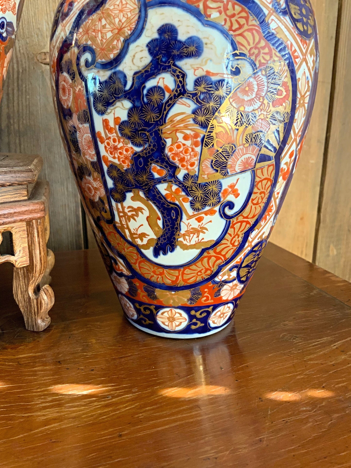 A superb pair of antique Japanese vases