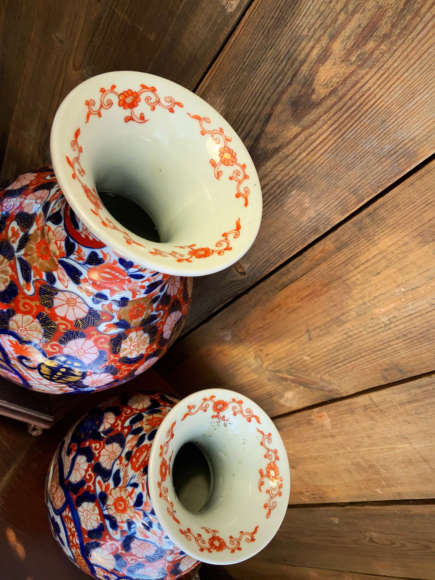 A superb pair of antique Japanese vases