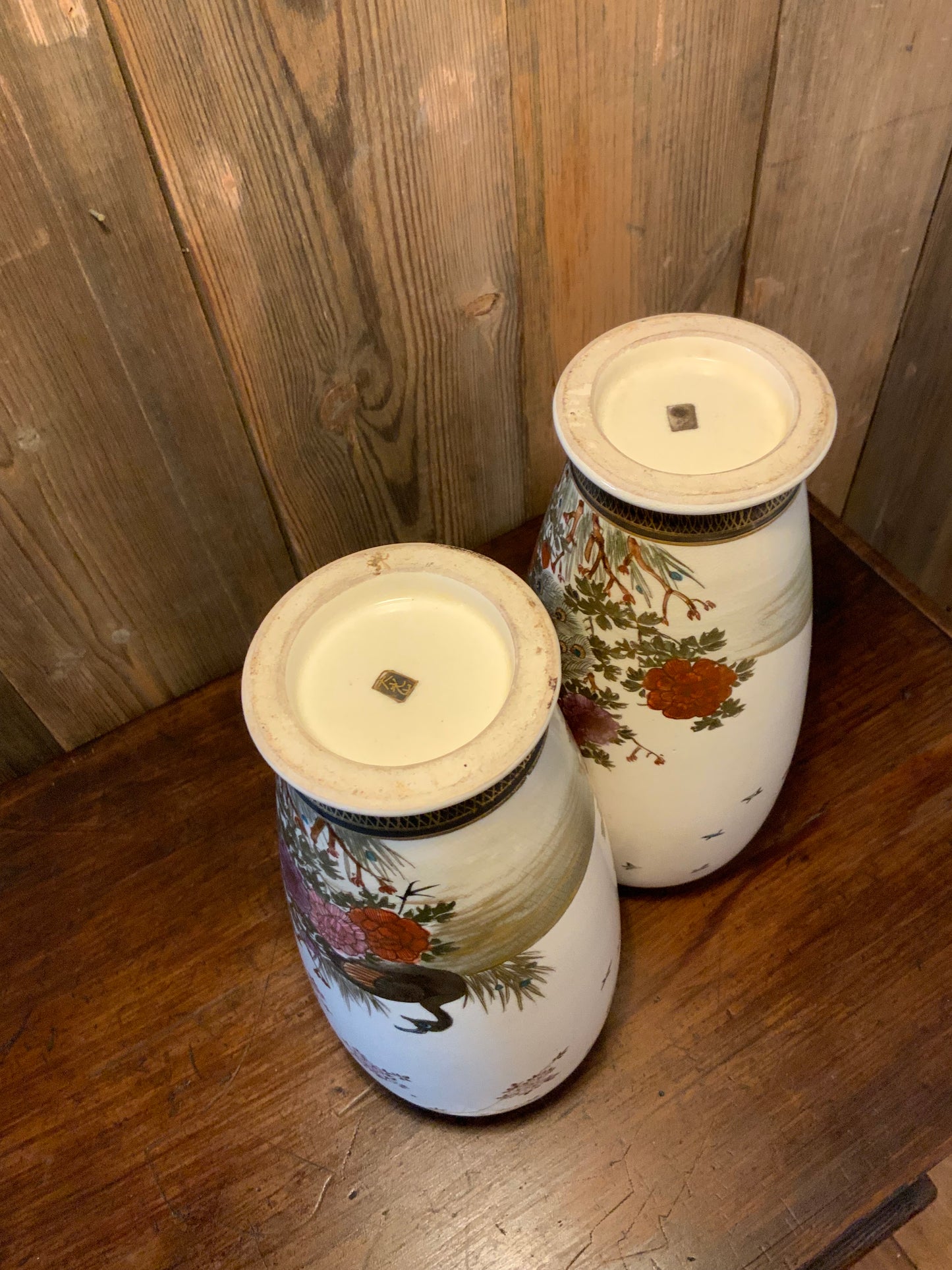 Japanese satsuma vases