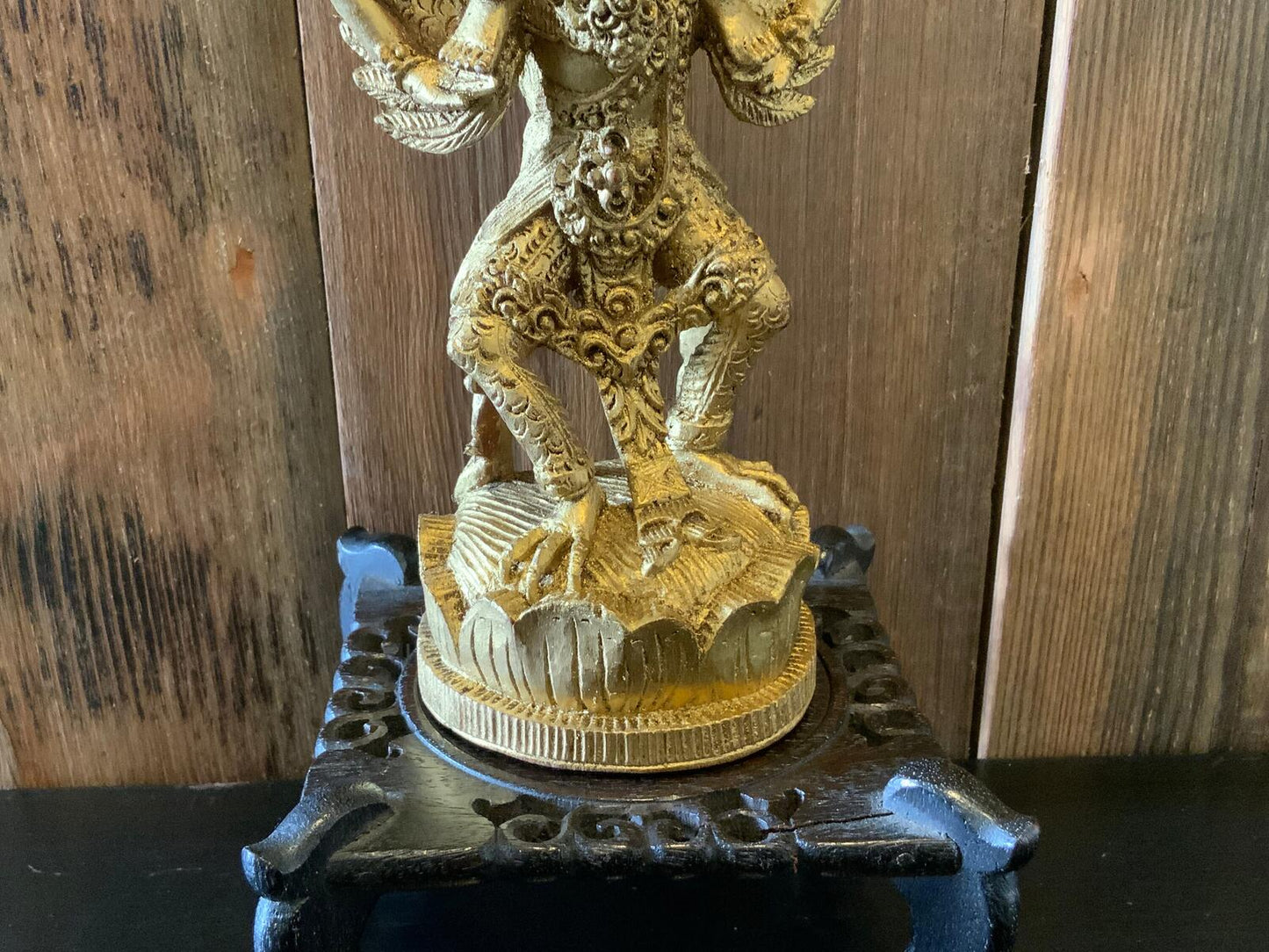 A Thai Teppanon angel gilt wood statue