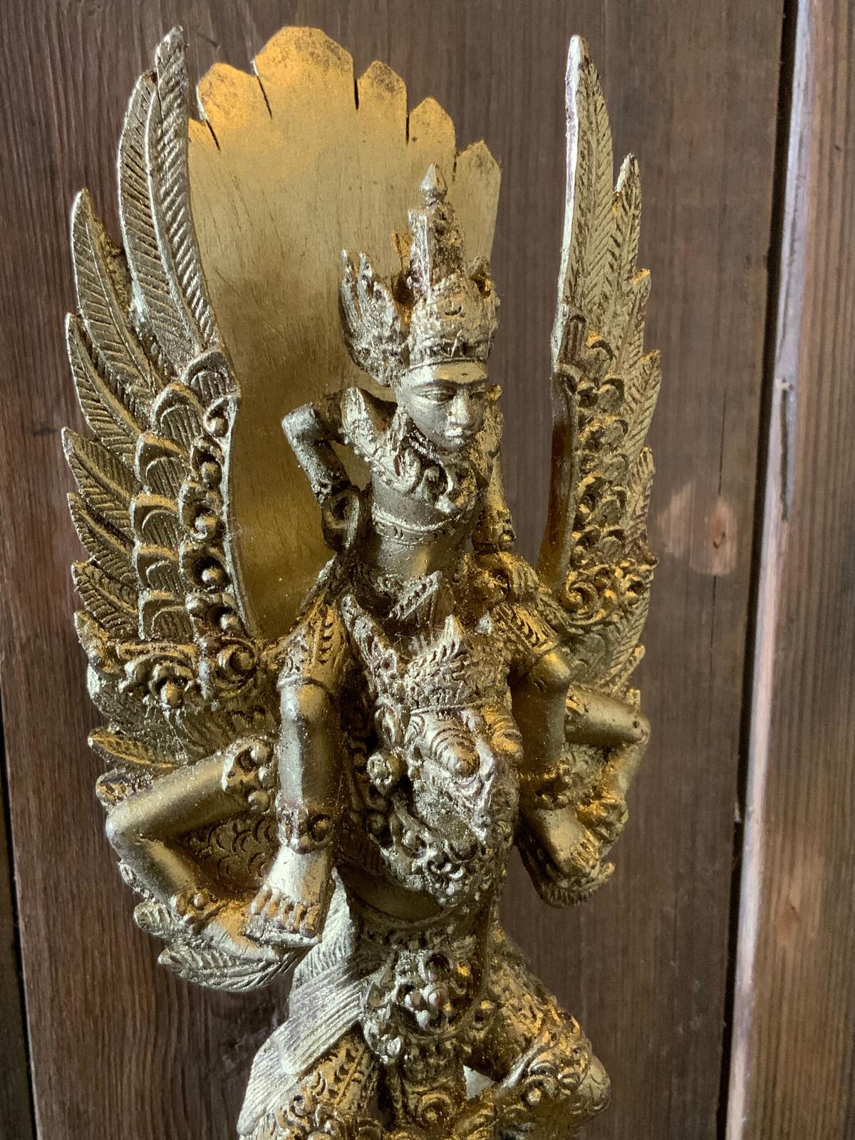 A Thai Teppanon angel gilt wood statue