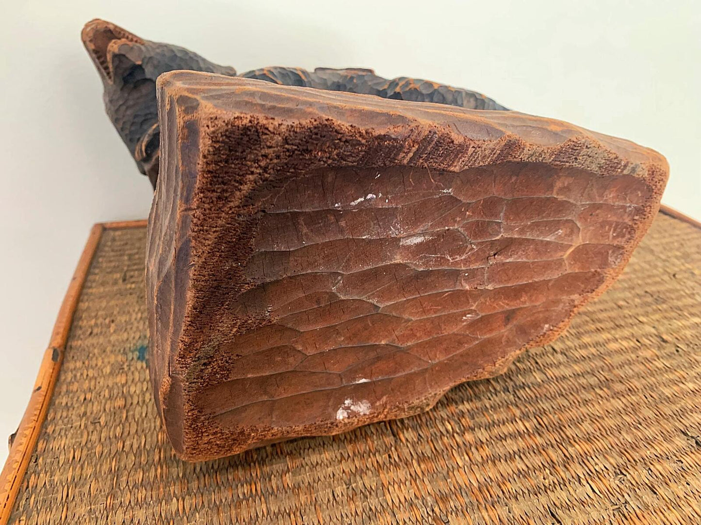 Japanese mid century Hokkaido Ainu carved bear