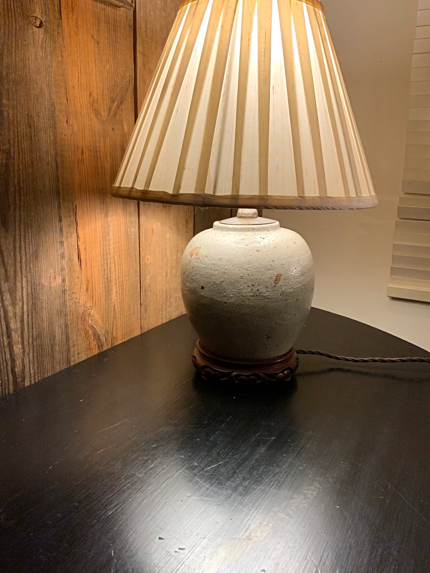 18th c East Asian lamp conversion