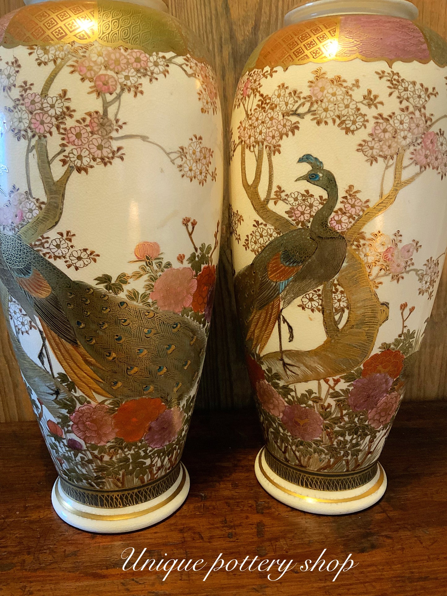 Japanese satsuma vases