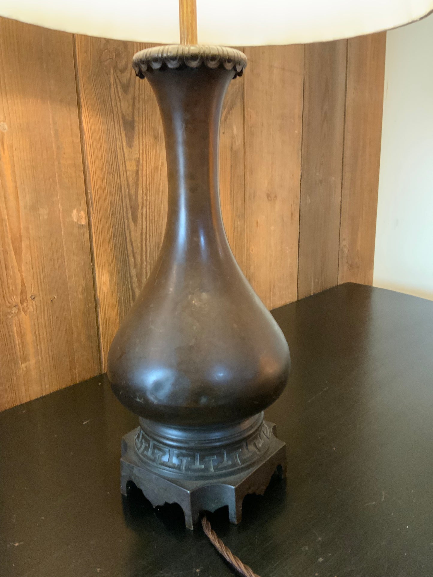 Bronze lamp, vintage lamp