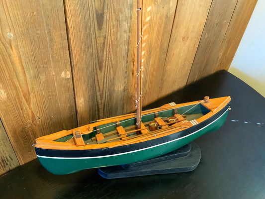 English vintage hand made model boat