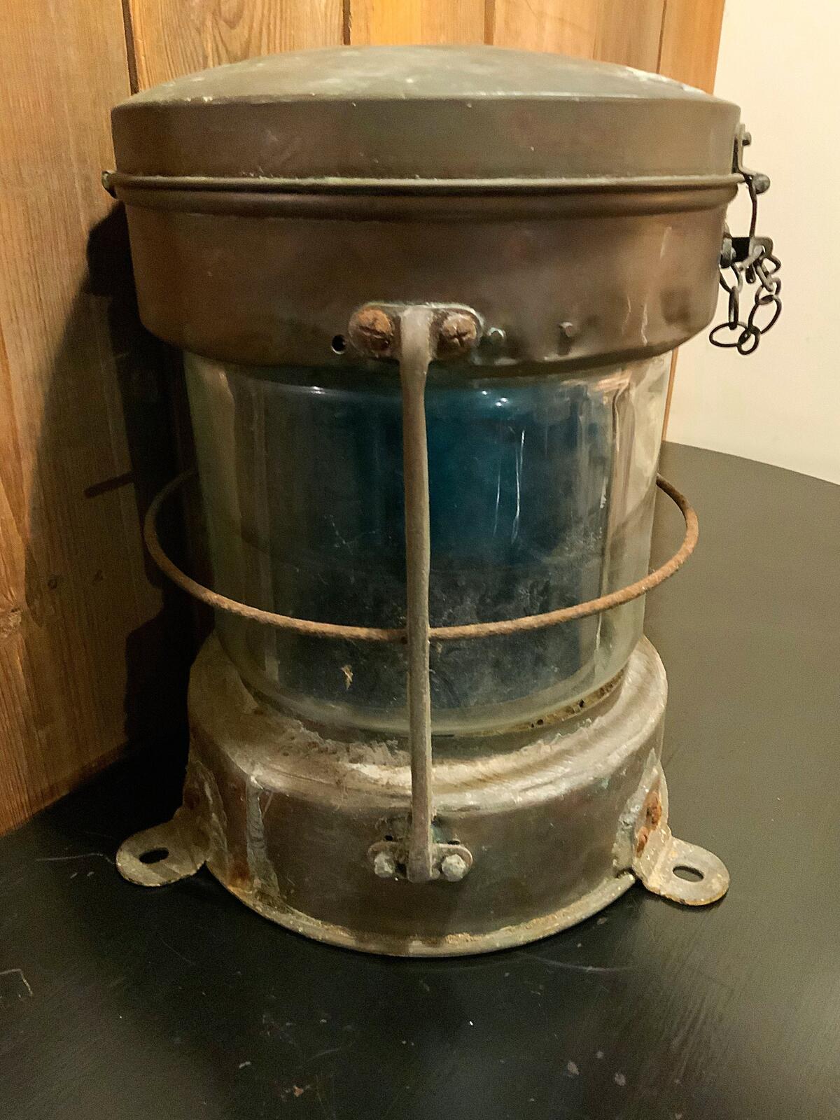 English vintage Copper ships light project