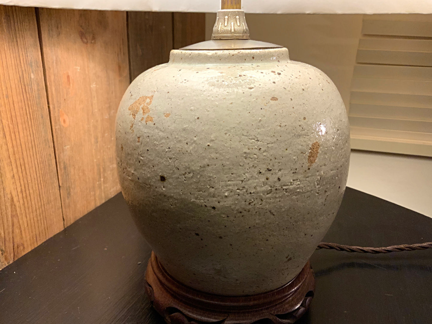 18th c East Asian lamp conversion