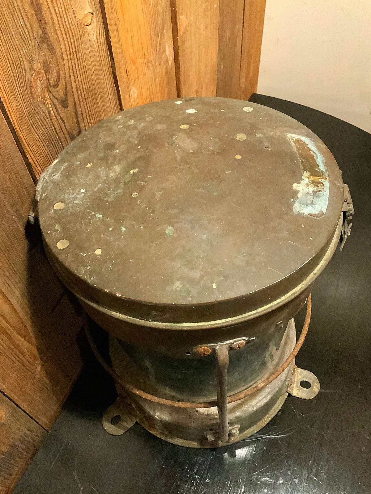 English vintage Copper ships light project