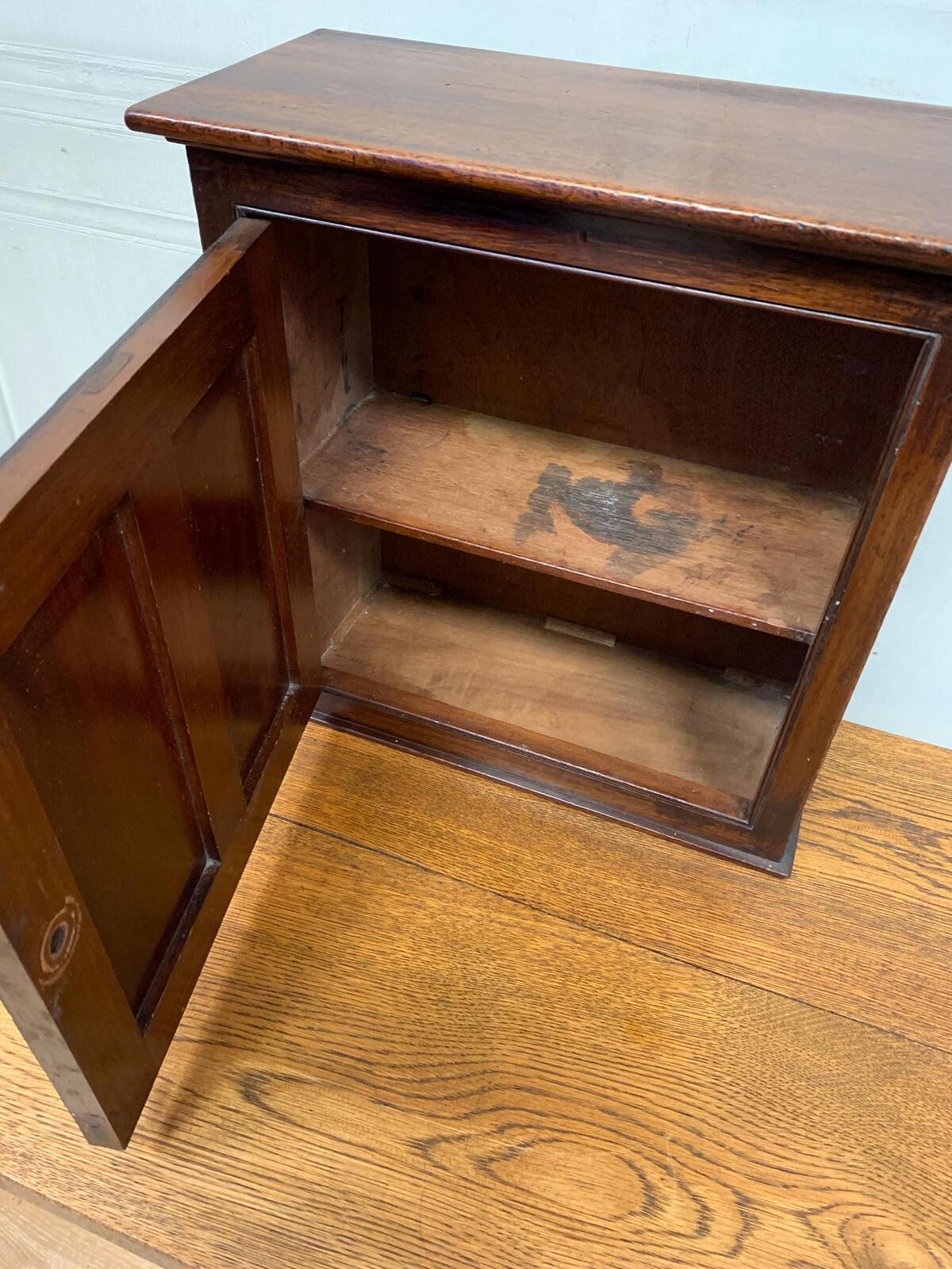 English antique medicine cabinet