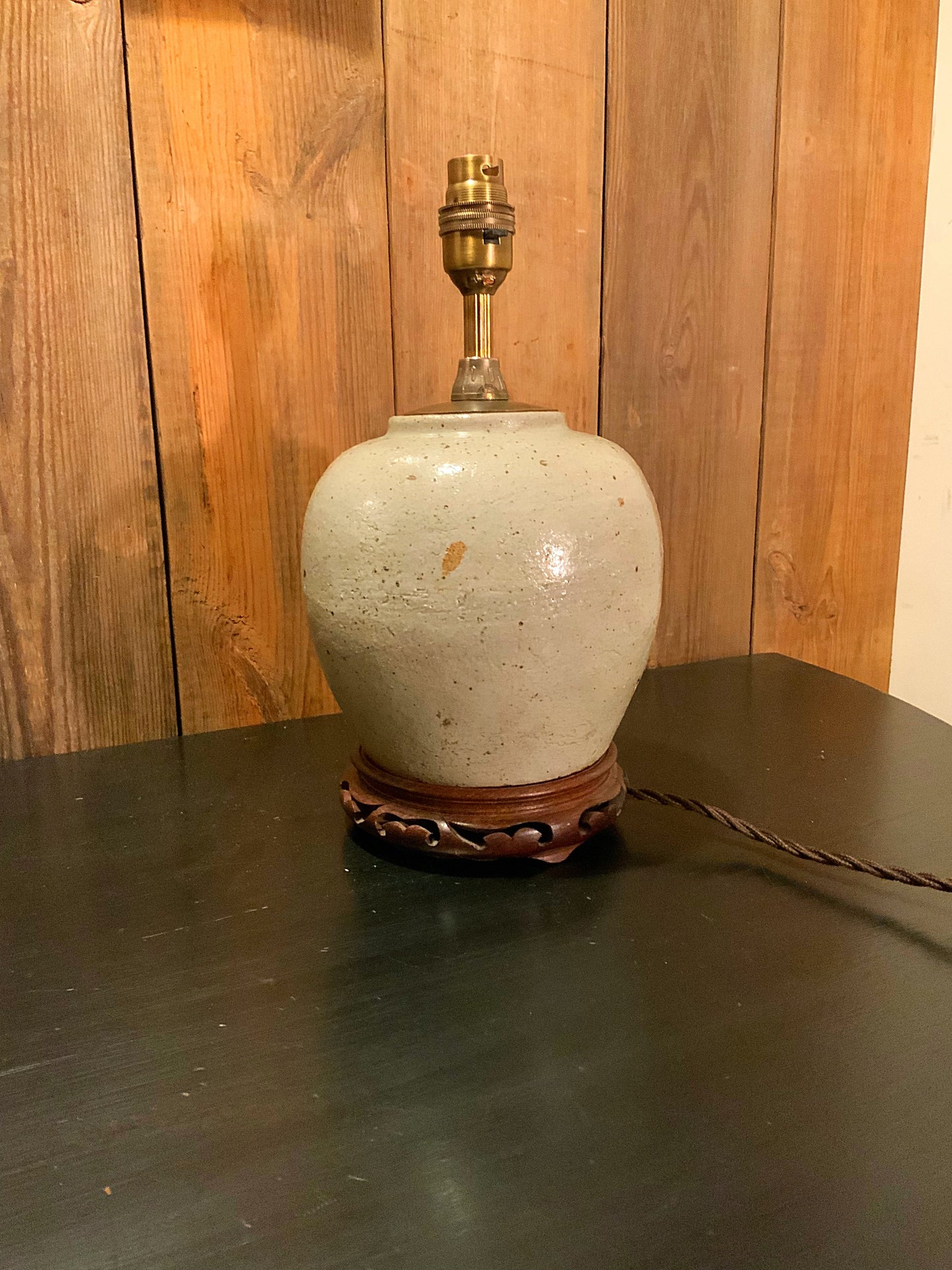 18th c East Asian lamp conversion