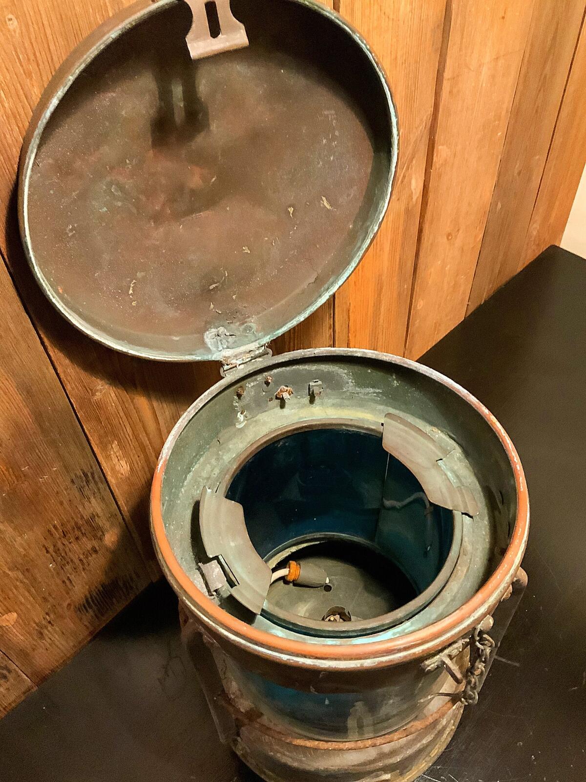 English vintage Copper ships light project