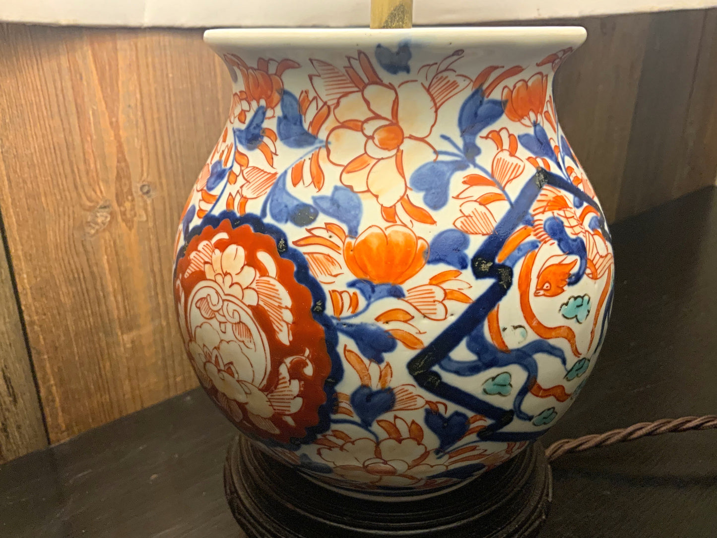 Japanese antique Imari lamp