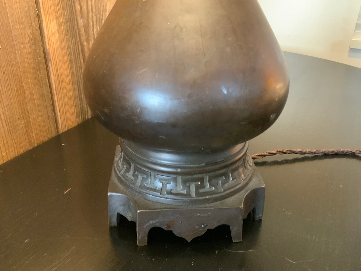 Bronze lamp, vintage lamp