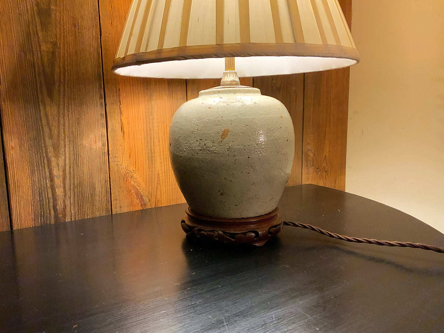 18th c East Asian lamp conversion