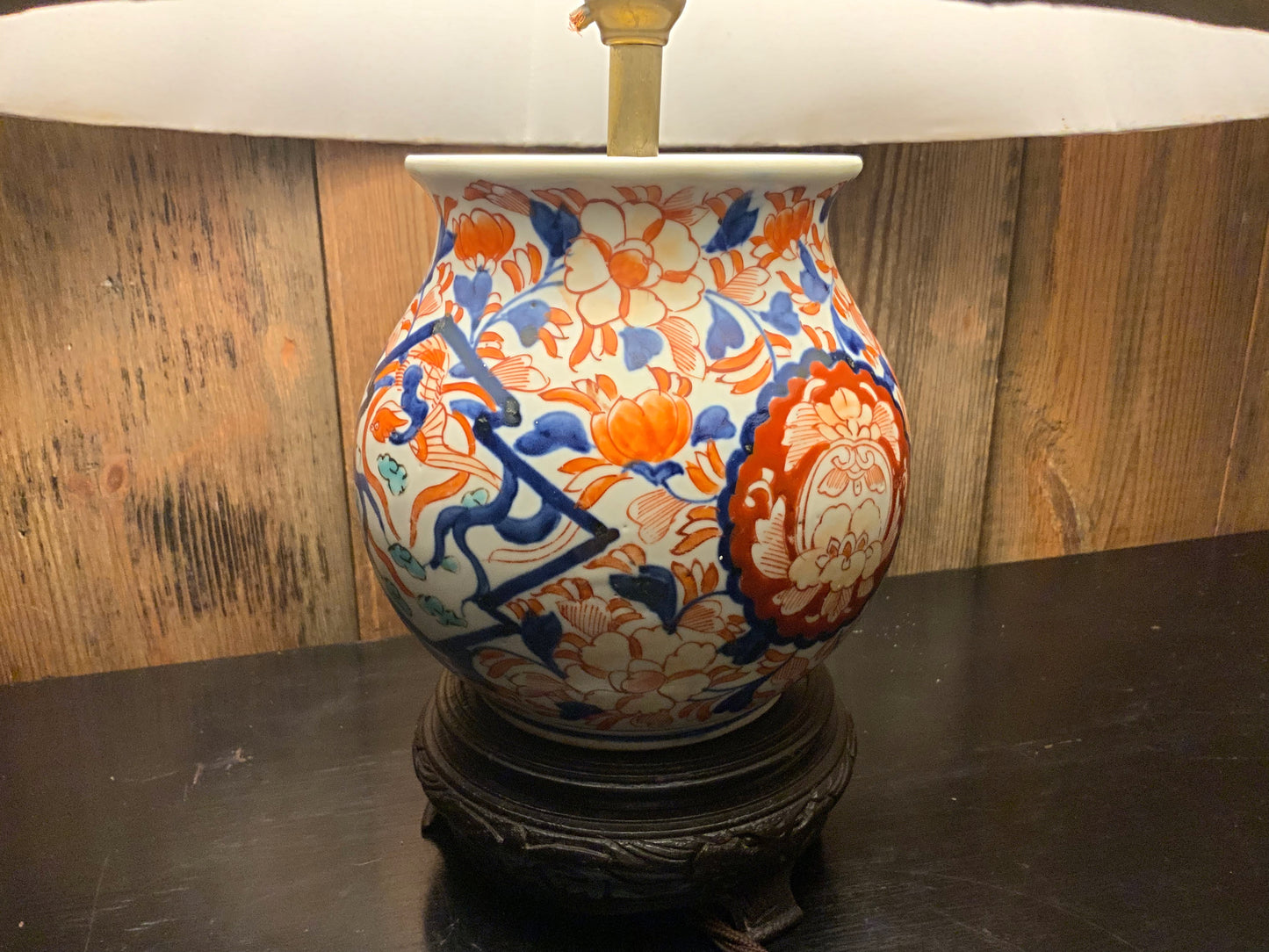 Japanese antique Imari lamp