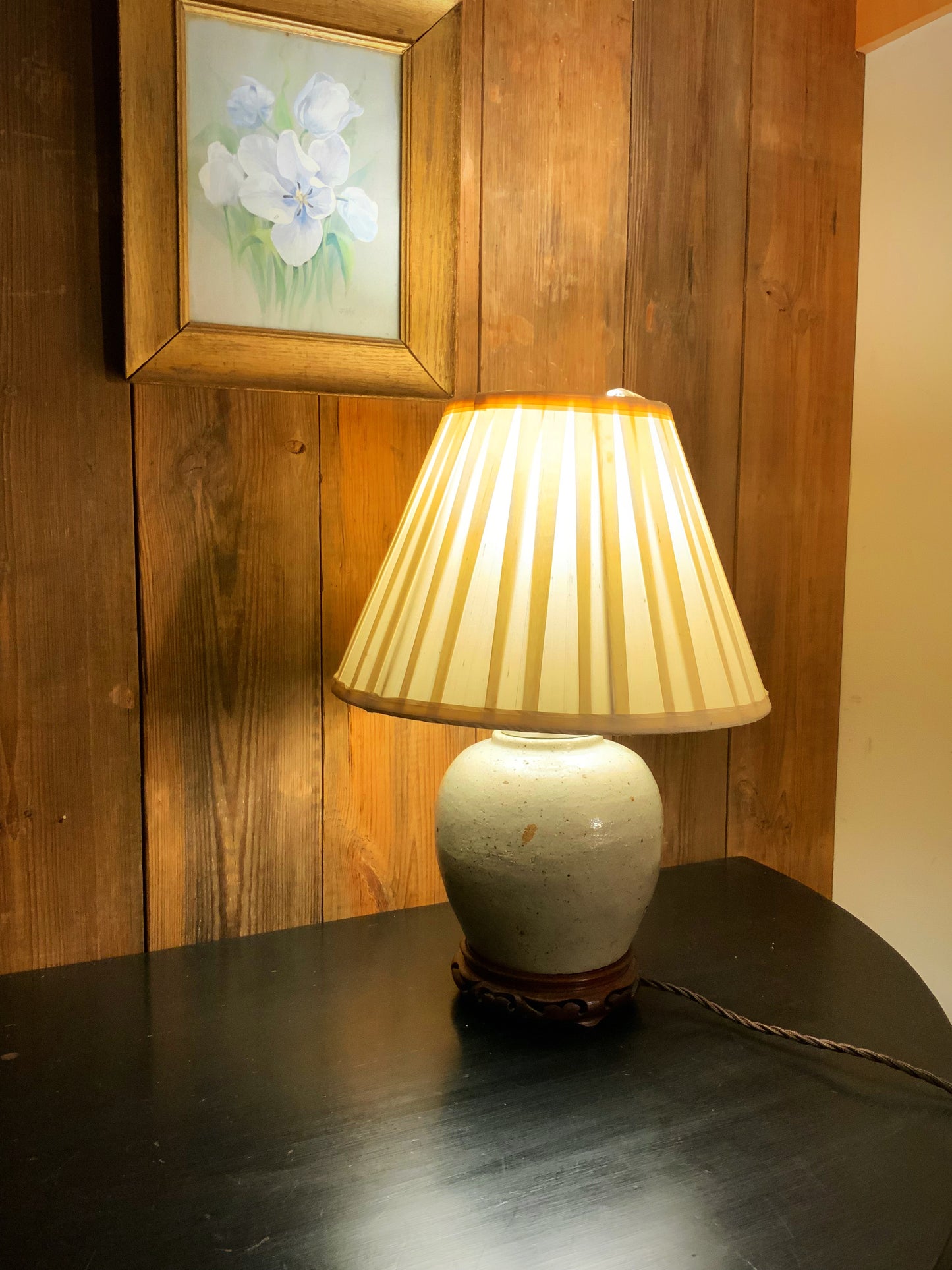 18th c East Asian lamp conversion