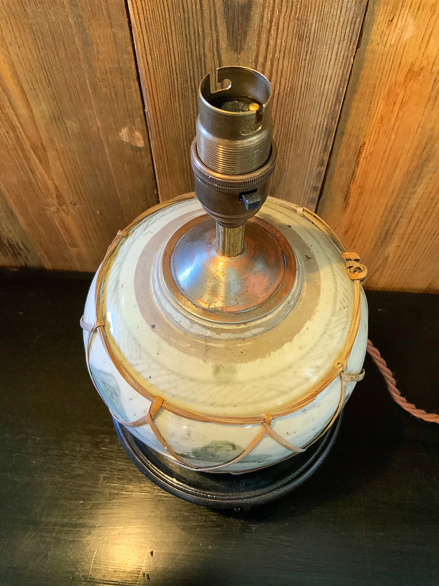 Antique Asian lamp conversion