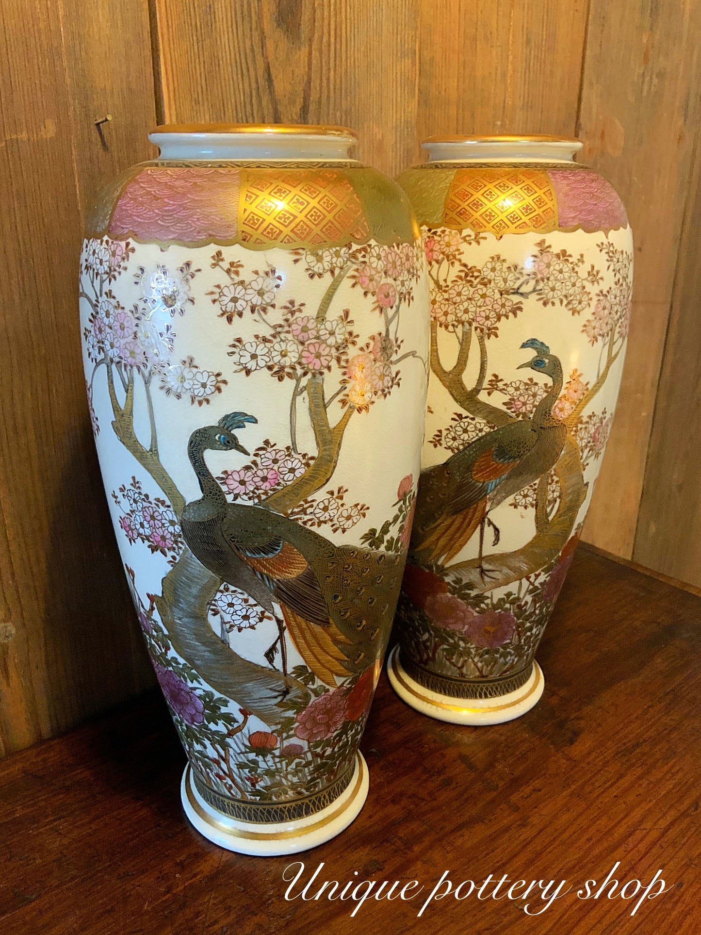 Japanese satsuma vases