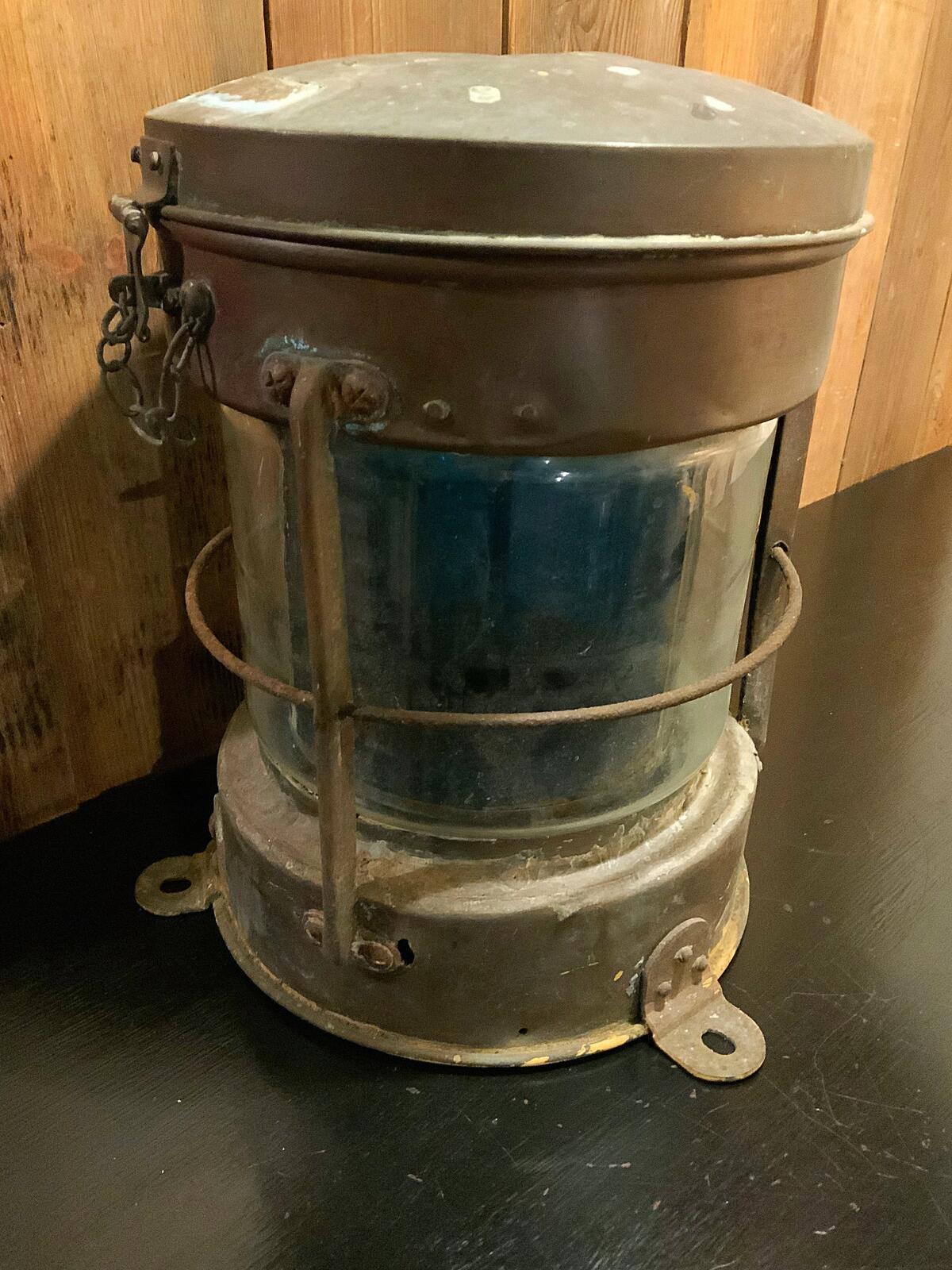English vintage Copper ships light project