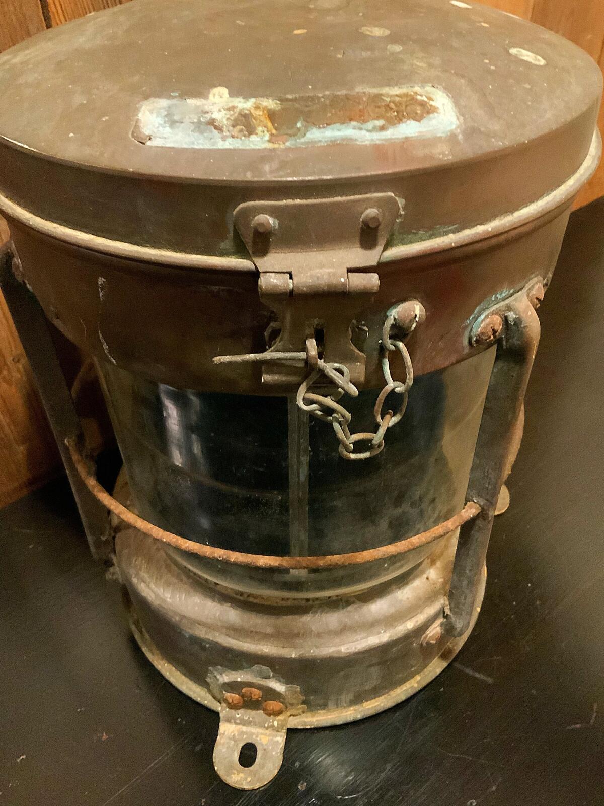 English vintage Copper ships light project