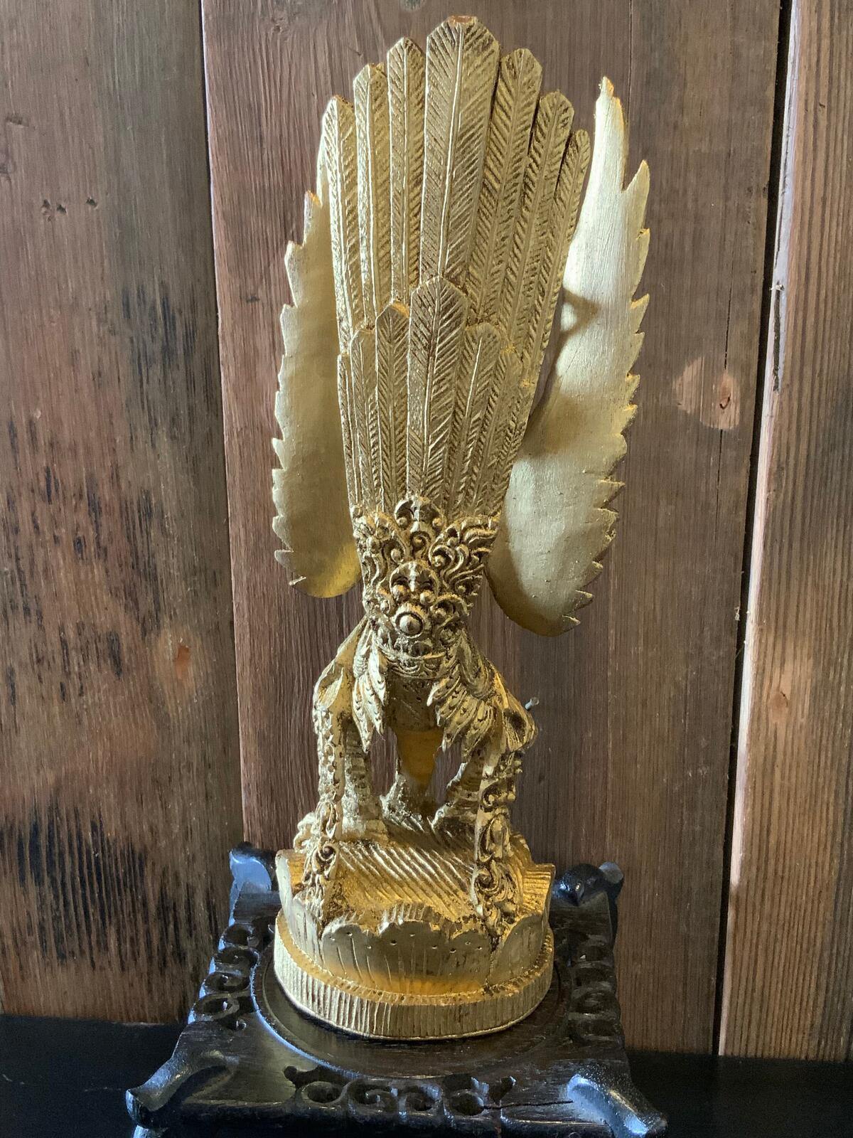 A Thai Teppanon angel gilt wood statue